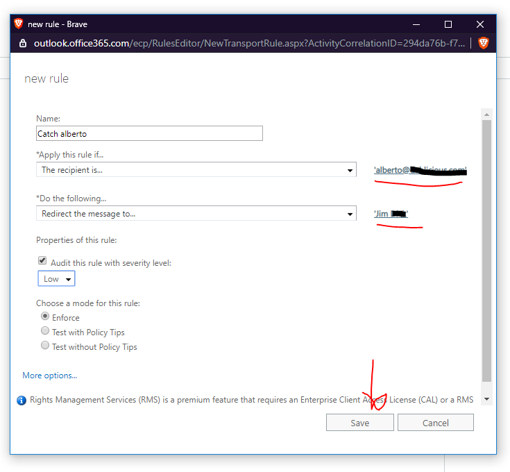 how to combine two email accounts in outlook 365